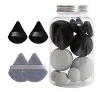 14 Pièces Set Kit Éponges De Maquillage Et Houpettes, Éponge Maquillage Fond De Teint, Mélangeur De Beauté Éponges De Fondation, Parfait Pour Les Crèmes Et Poudres Liquides, 7 Éponges+7 Œufs De Beauté