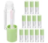 14 Pièces Tube de Gloss à Lèvres Vide 6ml en Abs, Vert | Lot Simple et Léger, Remplissage et Dosage Faciles, Anti-fuite, Format Compact 6ml pour Soins