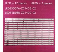 14 pièces x rétro-éclairage LED tv pour POLAROID Haier MHDV5533-U4 JVC LT-55C550 LED tv55D08B-ZC14CG-02 30355008225 LED tv55D07A-ZC14CG-02 Nipseyteko