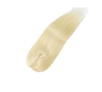 14 Pouces Femmes Vrais Cheveux Humains Toppers, 3.6 "x 4" Sans Couture Topper, Pince De Couverture Dans Les Extensions for Un Usage Quotidien Effet naturel et Volumineux(Blonde)