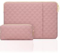 14 Pouces Housse Ordinateur Portable Compatible Avec 14"" Macbook Pro M3/M2/M1 Chips Pro/ A2992 A2918 A2779 A2442 2023-2021, Imperméable Pochette De Protection Pc Avec Sac À Accessoires, Rose[L1370] R