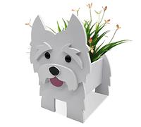 14 Pouces Pots de Fleurs en PVC pour Chien, multifonctionnels en Forme d'animal, jardinière pour Chien, conteneur de Plantes succulentes pour décoration de Jardin