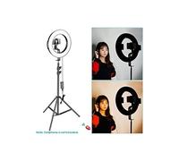 Flash Neewer 14 pulgadas Exterior DImable SMD LED Anillo de Luz Kit para Móvil Video Disparo con (1)Soporte de Luz,(1)Rótula,(1)Abrazadera de Móvil,(2)Batería Ion