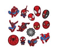 14 stars iron on patches, Spiderman patches for clothes embroidery, application for sewing jackets, backpacks, jeans