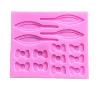 14 trous bricolage moules à fondant moule à chocolat moules à bonbons moule à gelée oreilles de lapin forme 2 couleurs cadeaux pour les amateurs de pâtisserie formes de moules à bonbons en