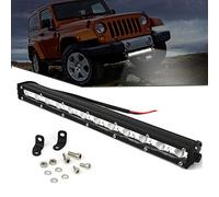 14” Ultra-Fine de 1.8” LED Light Bar 36W 6000K 3600LM 12 Pièces COB LED Barre Anti Brouillard Ampoule de Travail Pour Gril Capot Garde-Boue Pare-Chocs Avant Gril d'Entrée d'Air rojecteur Led Exterieur