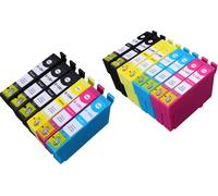 14 x Cartouche d'encre avec puce compatible Epson C13T12854010, T1285 pour imprimantes Stylus Office BX305FW, Stylus Office BX305FW Plus, Stylus S22, Stylus SX125, Stylus SX130, Stylus SX230, Styl