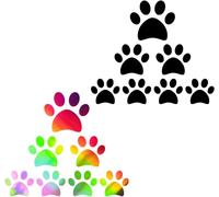 14 X Dog Paw Prints Car Stickers, Paw Shape Stickers, Decorative Dog Paw Sticker, Vinyl Automotive Exterior Decoration, For Suv Truck Motorcycle Doors Walls