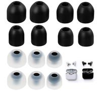 14 X Embouts De Remplacement Compatibles avec Sony WF-1000XM3, WF1000XM4, Embouts en Silicone Noir, Transparent en 4 Tailles pour Un Confort Optimal, Compatible avec Sony Earbuds