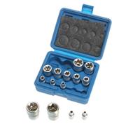14 x inserts pour extérieur noix TORX E-PROFIL 1/4" 3/8" 1/2" entraînement E4-E24 Cr-V