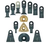 14 x TopsTools WXK14 Mix Blades Compatible avec Worx Sonicrafter, Worx 250W, Erbauer Multitool Multi Tool Accessoires