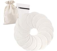 14 X Washable Reusable Bamboo Organic Nursing Pads With Laundry Bag And Storage Bag-Absorbent,Hypoallergenic,Eco-Friendly Nursing Mats.[R11]