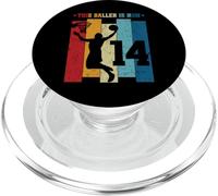14 Year Old Basketball 14th Birthday Boy Basketball Player PopSockets PopGrip pour MagSafe