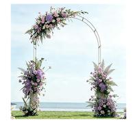 140×230×39cm Générique Pergola De Jardin Arche À Rosiers Support De Plantes en Métal pour Extérieur Arche De Jardin Tonnelle De Mariage pour Cérémonie Et Banquet(Blanc)