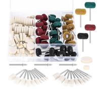 140 Disques de Polissage en Laine Compatibles Dremel, Têtes de Polissage en Feutre pour Outils Rotatifs, Accessoires de Polissage pour Métal, Verre, Bijoux - Pour Dremel, Perceuse et Tournevis