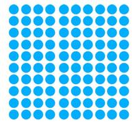 140 Gommettes autocollantes rondes - Bleu, 3 cm