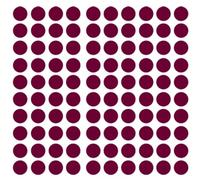 140 Gommettes autocollantes rondes - Bordeaux, 1.5 cm