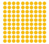 140 Gommettes autocollantes rondes - Orange, 3 cm