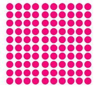 140 Gommettes autocollantes rondes - Rose, 0.8 cm