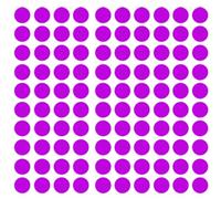 140 Gommettes autocollantes rondes - Violet, 0.8 cm