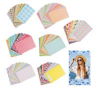 140 Pièces Autocollant Photo Polaroid Colorés,9x6cm Autocollant pour Bordure Photo,Instantané Photo Cadres Bordures Autocollants,Coloré Film Autocollant Cadre Photo Compatible avec Fujifilm Mini Film
