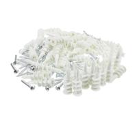 140 Pièces Kit de Chevilles Autoperceuses en Acier au Carbone pour Plaques | Filetage Profond et Expansion, Fixation Robuste sans Préperçage, pour Réparations et Installations Domestiques