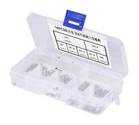 140 Pièces M1/M1.2/M1.4/M1.6/M2/M2.5/M3 M1.4 écrou, 140 Pièces M1 M1.2 M1.6 M2 M2.5 M3 Filetage écrou Inoxydable, Matériel en Acier écrous Hexagonaux Hexagonaux Al