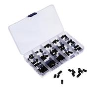 140 Pièces Rondelle Isolante en Nylon, Entretoise Cylindrique | Kit D’entretoises, Usage Intérieur, Résistance à L’usure et Isolation Thermique, Lot Léger Noir