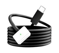 140 W Câble USB C vers Mag safe3 Charge Rapide de Type C Convertisseur avec lumière LED Compatible avec MacBook Pro M1 2021/M2 2023 (14"/16"), MacBook Air M2 (13"/15"), M3/M3 Pro/M3 Max 2025（Noir）