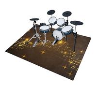 140 x 100 cm Tapis de Batterie Acoustique pour Basse Caisse Claire | Tapis de Batterie | Tapis insonorisant pour Batterie électronique | Tapis de Tambour | Tapis Professionnel Rectangulaire de Jazz