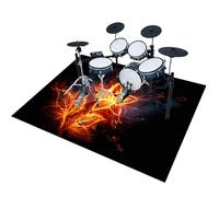 140 x 100 cm Tapis de Batterie Acoustique pour Basse Caisse Claire | Tapis de Batterie | Tapis insonorisant pour Batterie électronique | Tapis de Tambour | Tapis Professionnel Rectangulaire de Jazz