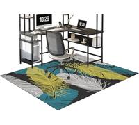 140 x 160 cm Tapis de Sol Bureau | Tapis Protection Sol Chaise Bureau | Tapis Chaise Gaming Antidérapant | Tapis Chaise de Bureau | Tapis de Sol Gamer | Tapis Protège-Sol pour Chaise de Bureau