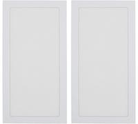 140 x 280 mm Dust Mesh Filter for PC Case DIY,[Pack of 2] PVC Magnetic Dust Filter Cover,PC Mesh Cooling Filter (White)