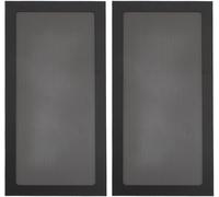 140 x 280 mm Dust Mesh Filter for PC Case DIY,[Pack of 2] PVC Magnetic Dust Filter Cover,PC Mesh Cooling Filter (Black)