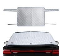 140 x 80 cm Couverture de Neige pour Pare-Brise arrière de Voiture | Couverture de Neige en Aluminium à 2 Couches pour Pare-Brise arrière, avec Crochet et Aimant Invisible, Couverture de Neige