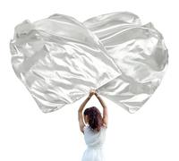 140 x 95 cm - Drapeaux de culte pour danses, églises, louanges de danse, louanges pour débutants avec tiges flexibles, culte de la danse avec tige évolutive