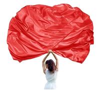 140 x 95 cm - Drapeaux de culte pour danses, églises, louanges - Drapeaux de louange pour débutants - Avec tiges flexibles - Drapeau en demi-cercle - Ailes d'ange