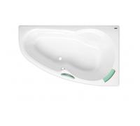 140 x 95 cm Luiza baignoire d'angle gain de place, orientation droite en acrylique, sans pieds, blanc (LU1400P)