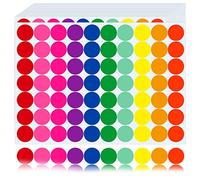 1400 Pcs Gommettes Autocollantes Rondes, 20mm Couleur Codage Étiquettes Pastille Autocollante Ronde, Gommettes Rondes Multicolore pour Calendriers Fournitures de Bureau Ecole Famille-10 Couleurs