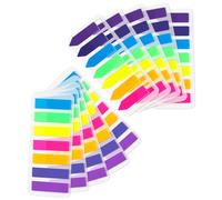 1400 Pièces post it marque page, Marque Page Adhesif, Annotation Livre Repositionnables - pour Annotation Livre, Bureau & Organisation - 10 Ensembles, 2 Formes, 7 Couleurs