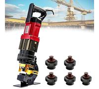 1400W Hydraulic Hole Puncher Punching Tool Puncher Punching Machine Metal Hole Punch Fast Punching, Accurate Positioning, for Iron Copper Aluminum Plate Anglesteel(Channel steel version)