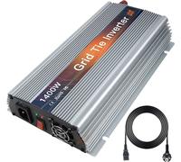 1400W Micro-onduleur solaire MPPT, haute efficacité, design aluminium durable ,Argent 1400W, 230-240V, 18V(10,5-30V)