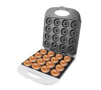 1400W Mini Donut Maker, 16 trous machine à beignets électrique antiadhésive Contrôle intelligent de la température Machine à beignets chauffée des deux côtés pour le petit