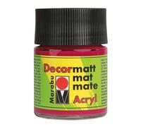 [140105032-3] Marabu Lot de 3 Peintures acrylique "Decormatt", rouge carmin, ...