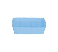 140687 Soft Touch Peau de Pêche Porte Savon PS/Revêtement Caoutchouc Bleu 11,8 x 8,80 x 2,7 cm