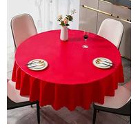 140cm Nappe Ronde Imperméable, Nappe De Table Anti Tache Toile Cirée Impermeable Nappes, PVC Nappe De Cuisine, pour Picnic, Exterieur, Jardin