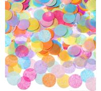 140g/10000pcs Confettis De Tissu Rond Multicolore De 1 Pouce Pour La Décoration De Fête D'anniversaire De Mariage, 8 Couleurs