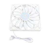 140mm White Ultra Thin PWM PC Cooling Fan 1100RPM 12V