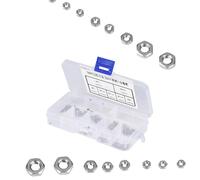 140Pcs Assorted Stainless Steel Hex Nuts M1 M3 | Sizes M1 To M3, Stainless Steel Material, Hexagonal Shape For Wrench Use, Ideal Electronics And Diy Repairs