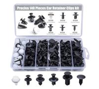 140PCS Boxed Buckle Set With 6 Different Universal Buckles For Automobiles,Nylon Bumper Fixing Bumper Retainer Clips Retainer Clips